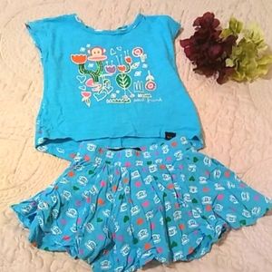 Paul Frank Girl Top & Skirt Set